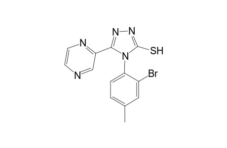 4-(2-bromanyl-4-methyl-phenyl)-3-pyrazin-2-yl-1H-1,2,4-triazole-5-thione