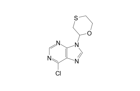 6-Chloro-9-(1,4-oxathian-2-yl)-9H-purine