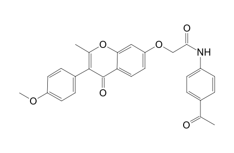 acetamide, N-(4-acetylphenyl)-2-[[3-(4-methoxyphenyl)-2-methyl-4-oxo-4H-1-benzopyran-7-yl]oxy]-