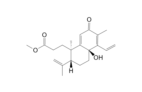 TRIGONOCHINENE_A;METHYL_8-BETA-HYDROXY-12-OXO-3,4-SCEOCLEISTANTH-9-(11),13,15,19-(4)-TETRAEN-3-OATE