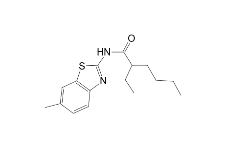 2-ethyl-N-(6-methyl-1,3-benzothiazol-2-yl)hexanamide