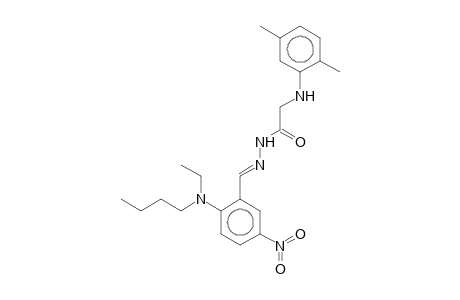 N-[(E)-[2-[butyl(ethyl)amino]-5-nitro-benzylidene]amino]-2-(2,5-dimethylanilino)acetamide