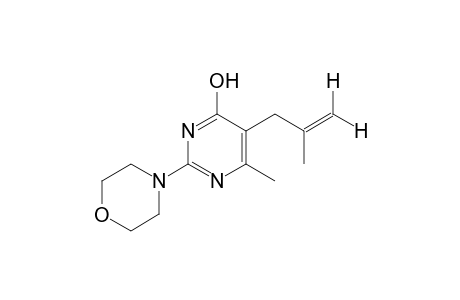 6-methyl-5-(2-methylallyl)-2-morpholino-4-pyrimidinol