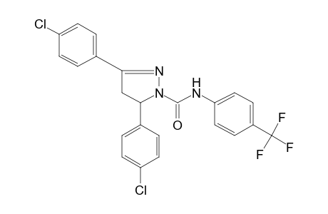 3,5-BIS(p-CHLOROPHENYL)-alpha,alpha,alpha-TRIFLUORO-2-PYRAZOLINE-1-CARBOXY-p-TOLUIDIDE