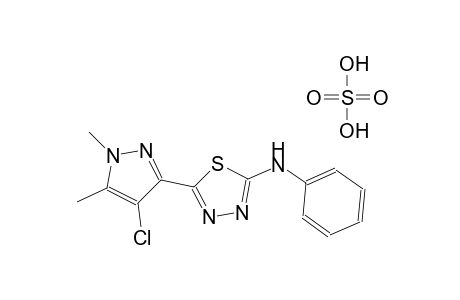 sulfuric acid compound with 5-(4-chloro-1,5-dimethyl-1H-pyrazol-3-yl)-N-phenyl-1,3,4-thiadiazol-2-amine (1:1)