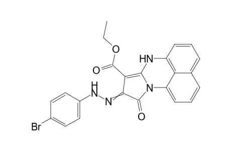 8-Ethoxycarbonyl-7H-9-(4-bromophenylhydrazono)-pyrrolo[1,2-a]perimidin-10-one