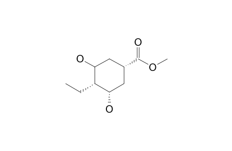 (1R,3S,4S,5R)-3,5-Dihydroxy-4-ethyl-1-(methoxycarbonyl)cyclohexane