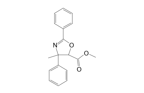 5-Oxazolecarboxylic acid, 4,5-dihydro-2,4-diphenyl-4-methyl-, methyl ester