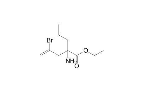 Ethyl 2-allyl-2-(2-bromoallyl)glycinate