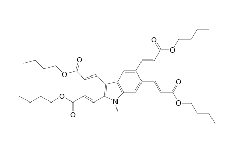 (2E,2'E,2''E,2''''E)-Tetrabutyl 3,3',3'',3''''-(1-methyl-1H-indole-2,3,5,6-tetrayl) tetraacrylate