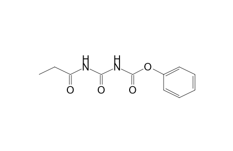 Allophanic acid, butanoyl-, phenyl ester