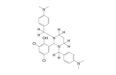 2-{1,3-bis[p-(dimethylamino)benzyl]hexahydro-2-pyrimidinyl}-4,6-dichlorophenol