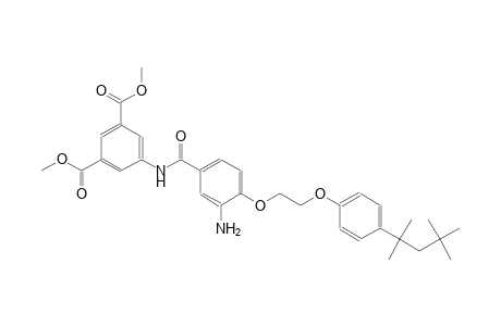 5-{3-amino-4-{2-[p-(1,1,3,3-tetramethylbutyl)phenoxy]ethoxy}benzamido}isophthalic acid, dimethyl ester