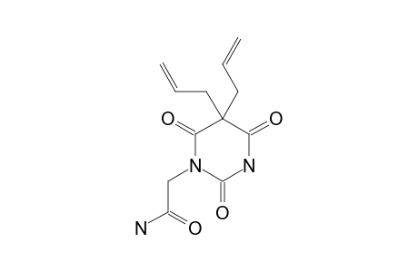 5,5-diallyl-1-(carbamoylmethyl)barbituric acid