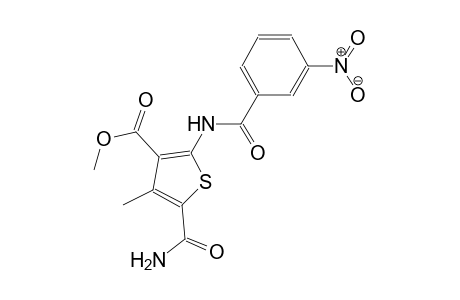 methyl 5-(aminocarbonyl)-4-methyl-2-[(3-nitrobenzoyl)amino]-3-thiophenecarboxylate