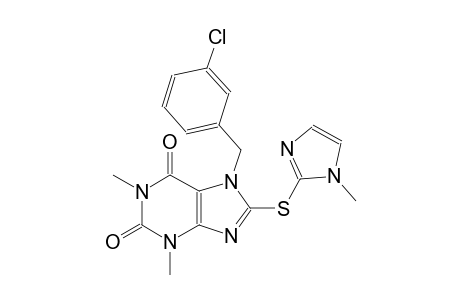 7-(3-Chlorobenzyl)-1,3-dimethyl-8-[(1-methyl-1H-imidazol-2-yl)sulfanyl]-3,7-dihydro-1H-purine-2,6-dione