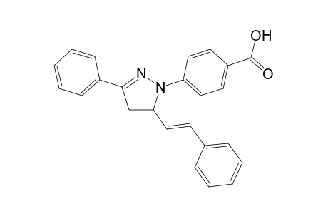 (E)-4-(3-phenyl-5-styryl-4,5-dihydropyrazol-1-yl)benzoic acid