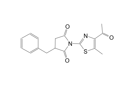 1-(4-acetyl-5-methyl-1,3-thiazol-2-yl)-3-benzyl-2,5-pyrrolidinedione