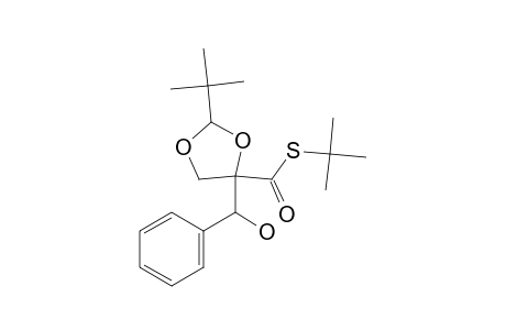 1,3-Dioxolane-4-carbothioic acid, 2-(1,1-dimethylethyl)-4-(hydroxyphenylmethyl)-, S-(1,1-dimethylethyl) ester