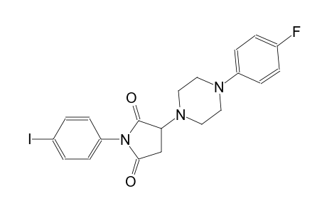 3-[4-(4-fluorophenyl)-1-piperazinyl]-1-(4-iodophenyl)-2,5-pyrrolidinedione