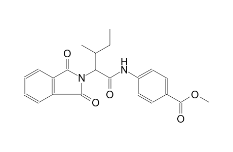 Benzoic acid, 4-[[2-(1,3-dihydro-1,3-dioxo-2H-isoindol-2-yl)-3-methyl-1-oxopentyl]amino]-, methyl ester