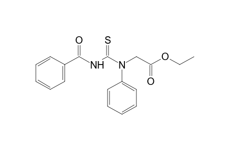 N-[benzoly(thiocarbamoyl)]-N-phenylglycine, ethyl ester