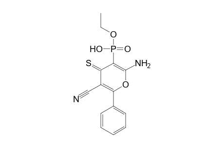 2-Amino-5-cyano-6-phenyl-4-thioxo-4H-pyran-3-ylphosphonic acid ethyl ester