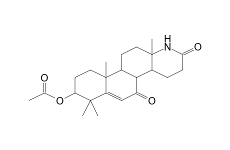 7,7,10a,12a-Tetramethyl-2,5-dioxo-1,2,3,4,4a,4b,5,7,8,9,10,10a,10b,11,12,12a-hexadecahydronaphtho[2,1-f]quinolin-8-yl acetate