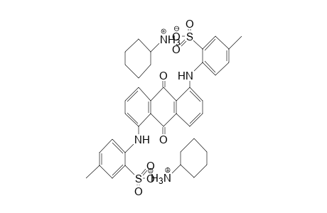 Benzenesulfonic acid, 2,2'-[(9,10-dihydro-9,10-dioxo-1,5-anthracenediyl)diimino]bis[5-methyl-, dicyclohexylamine salt