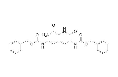 benzyl (5R)-6-[(2-amino-2-oxoethyl)amino]-5-{[(benzyloxy)carbonyl]amino}-6-oxohexylcarbamate