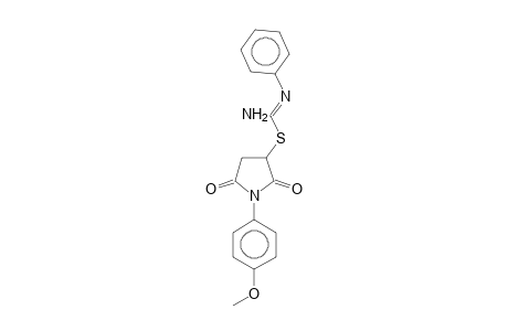 N-(4-Methoxyphenyl)-3-phenylimino(amino)methylthiosuccinimide