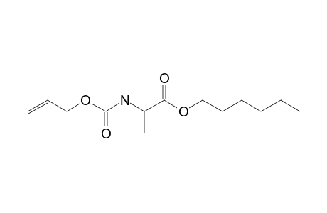 L-Alanine, N-allyloxycarbonyl-, hexyl ester