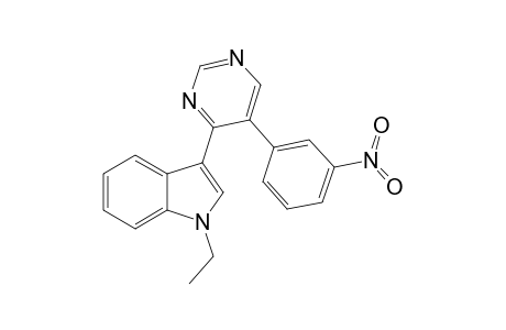 1-ETHYL-3-[5-(3-NITROPHENYL)-PYRIMIDIN-4-YL]-1H-INDOLE