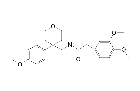 Acetamide, 2-(3,4-dimethoxyphenyl)-N-[4-(4-methoxyphenyl)-tetrahydropyran-4-ylmethyl]-