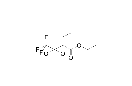 ETHYL 3,3-ETHYLENEDIOXY-4,4,4-TRIFLUORO-2-PROPYLBUTANOATE