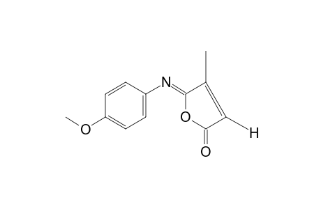 5-[(p-methoxyphenyl)imino]-4-methyl-2(5H)-furanone