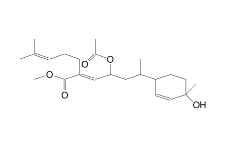 2-HEPTENOIC ACID, 4-(ACETYLOXY)-6-(4-HYDROXY-4-METHYL-2-CYCLOHEXEN-1-YL)-2-(4-METHYL-3-PENTENYL)-METHYL ESTER