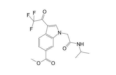 1H-Indole-6-carboxylic acid, 1-[2-[(1-methylethyl)amino]-2-oxoethyl]-3-(2,2,2-trifluoroacetyl)-, methyl ester