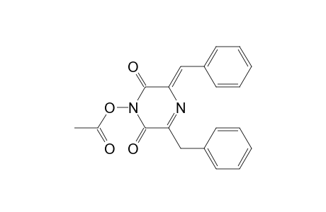 SCLEROMINOL-ACETATE;(3Z)-5-BENZYL-3-BENZYLIDENE-1-ACETOXYPYRAZINE-2,6(1H,3H)-DIONE