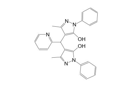 4-[(5-hydroxy-3-methyl-1-phenyl-1H-pyrazol-4-yl)(2-pyridinyl)methyl]-3-methyl-1-phenyl-1H-pyrazol-5-ol