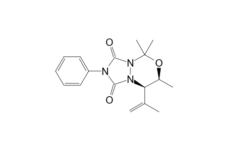 (7S,8R)-5,5,7-trimethyl-2-phenyl-8-prop-1-en-2-yl-7,8-dihydro-[1,2,4]triazolo[1,2-c][1,3,4]oxadiazine-1,3-dione