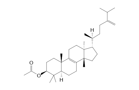 EUPHORBOL-ACETATE;24-METHYLTIRUCALLA-8,24(24(1))-DIEN-3-BETA-OL-ACETATE