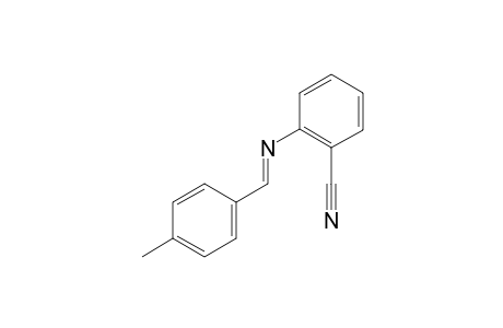 (E)-2-((4-Methylbenzylidene)amino)benzonitrile