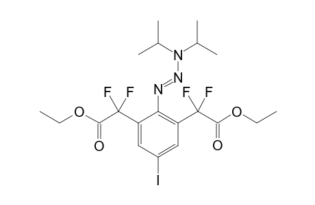 (E)-1-(4-Iodo-2,6-bis(ethoxycarbonyldifluoromethyl)phenyl)-3,3-diisopropyltriaz-1-ene