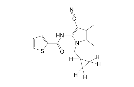 N-[3-cyano-1-(cyclopropylmethyl)-4,5-dimethylpyrrol-2-yl]-2-thiophenecarboxamide