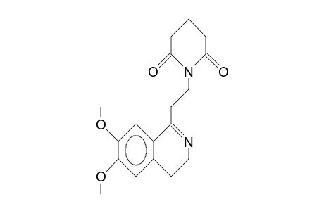 3,4-DIHYDRO-6,7-DIMETHOXY-1-(BETA-GLUTARIMIDO-ETHYL)-ISOCHINOLIN