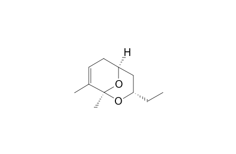 (1r,3s,5s)-1,8-dimethyl-3-ethyl-2,9-dioxabicyclo[3.3.1]non-7-ene