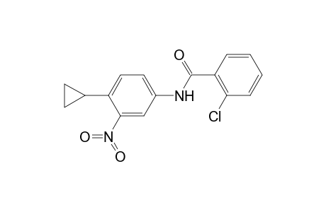 2-Chloro-N-(4-cyclopropyl-3-nitrophenyl)benzamide