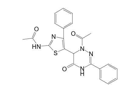 N-[5-(1-acetyl-5-keto-3-phenyl-2,6-dihydro-1,2,4-triazin-6-yl)-4-phenyl-thiazol-2-yl]acetamide