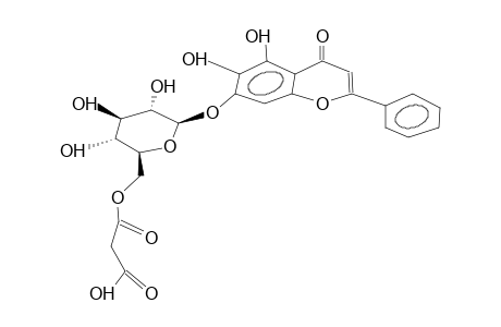BAICALEIN-7-O-BETA-(6''-O-MALONYL-GLUCOPYRANOSIDE)